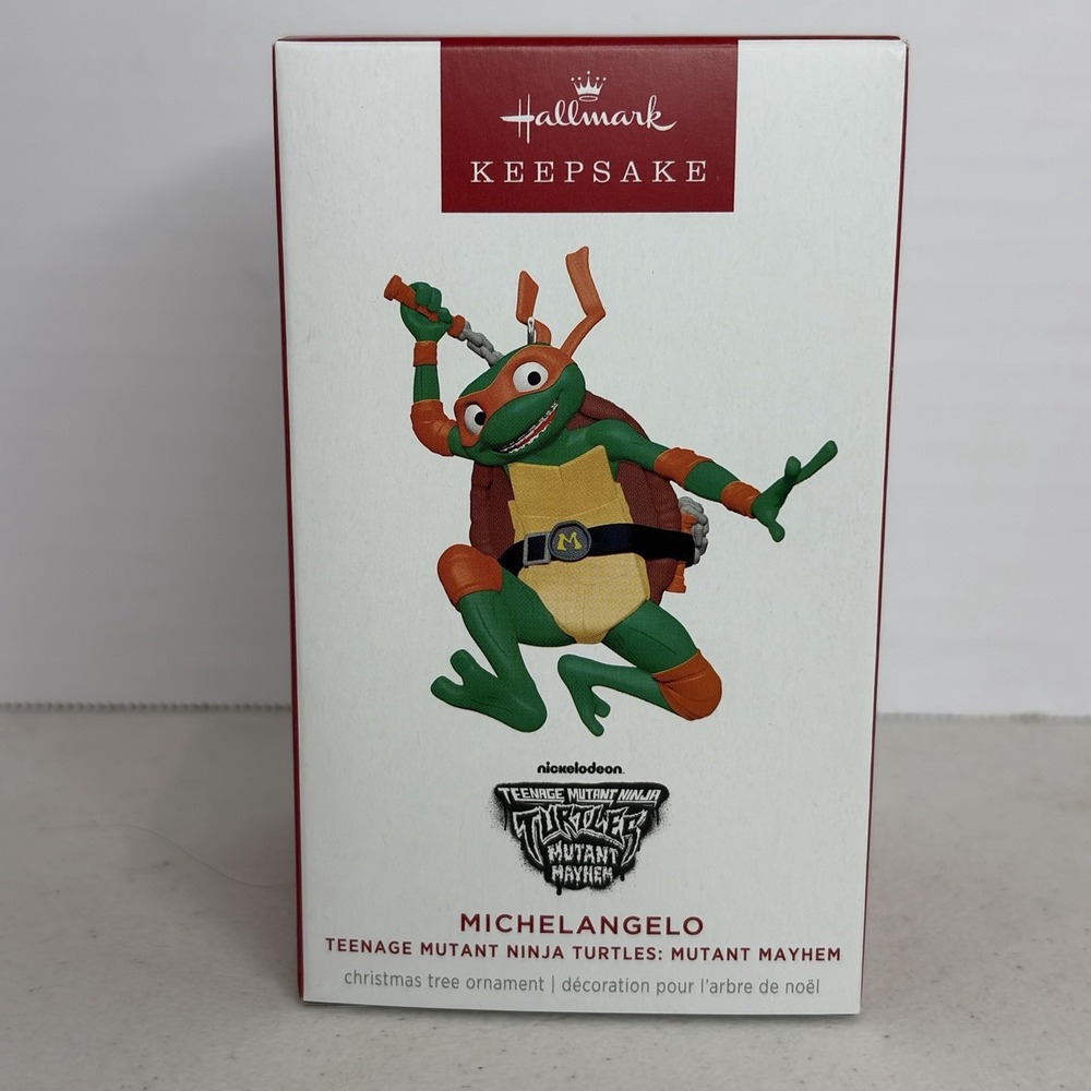 2025 Hallmark Keepsake TMNT Mutant Mayhem Michelangelo Ornament New in Box